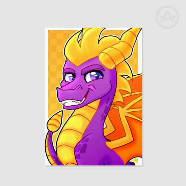 Spyro The Dragon A4 Art Print