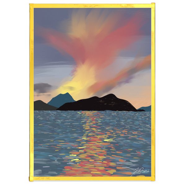 Nahuel Huapi Lake Art Board - 5.8" x8.3"(148x210mm)
