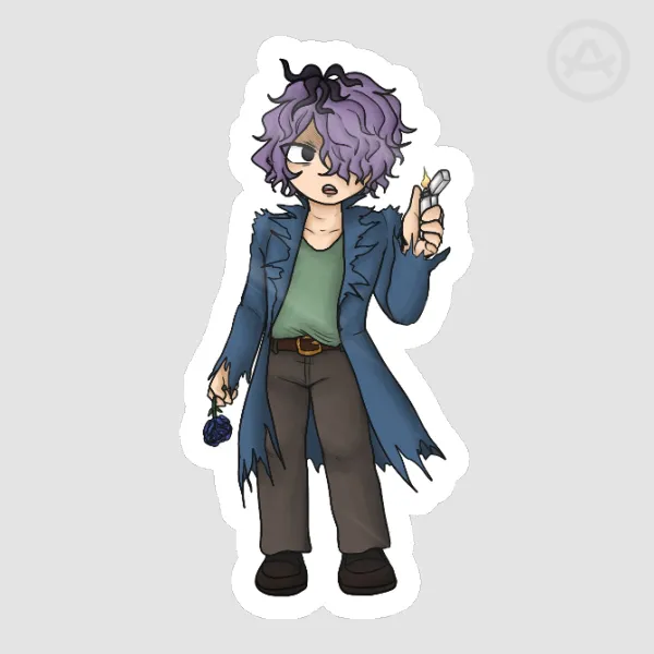 Master of Hiding Behind Ib (Sticker)