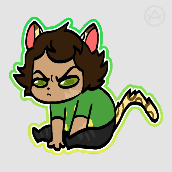 Chibi Ocelot Aiden Sticker