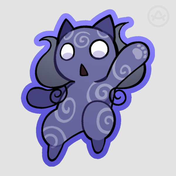 Lucy Die Cut Stickers (Mewgenics)