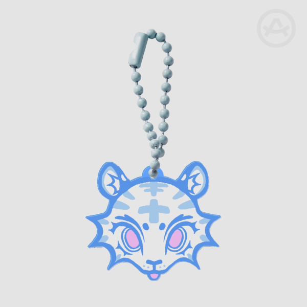 White Tiger Acrylic Keychains