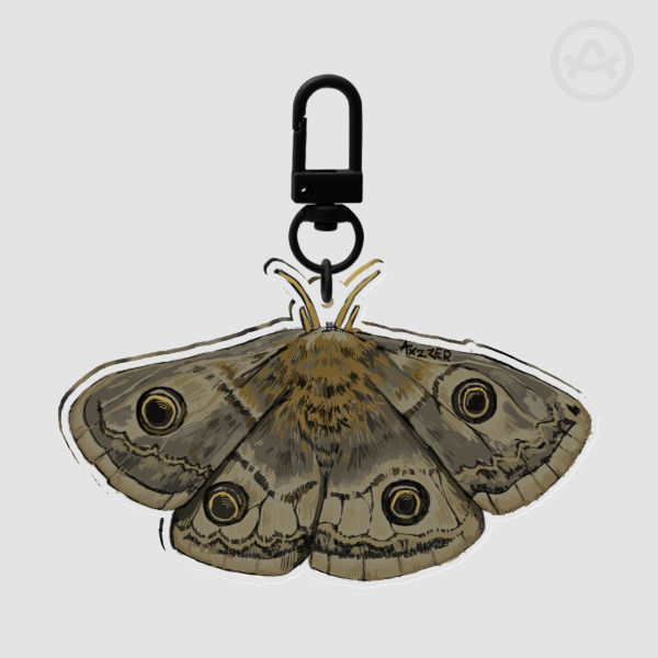 Moth Acrylic Keychain