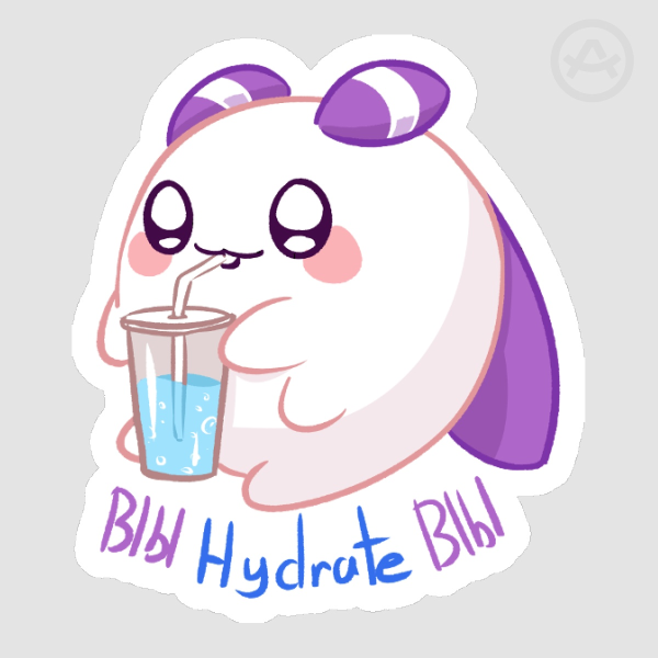 Momo Hydrate Die Cut Stickers