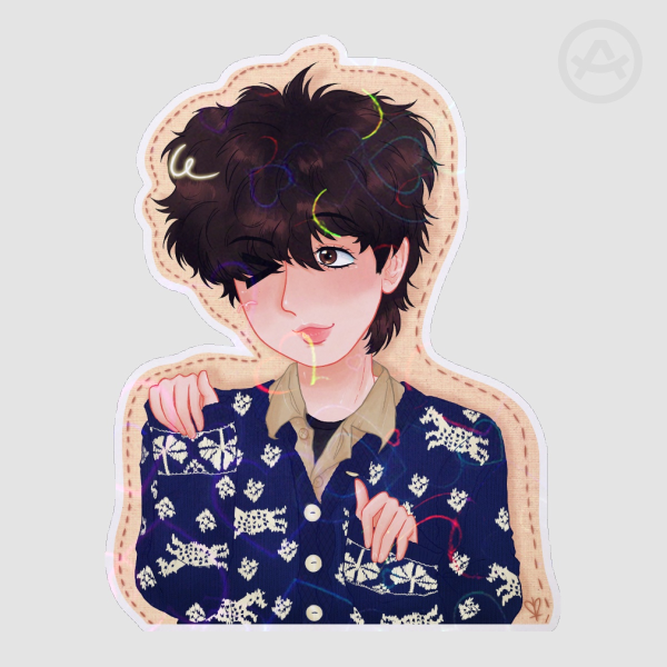 Ian McCulloch Patchwork Sticker