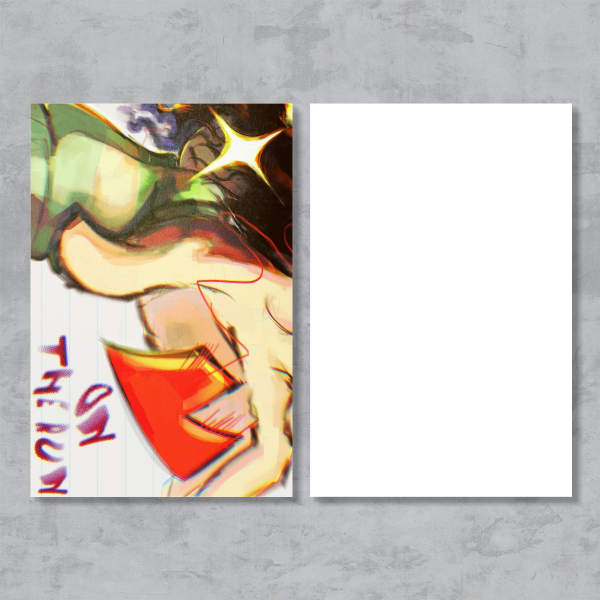 Deltarune 'On the Run' Postcard Print