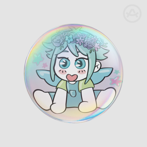 ʚ Basil | button pin ɞ