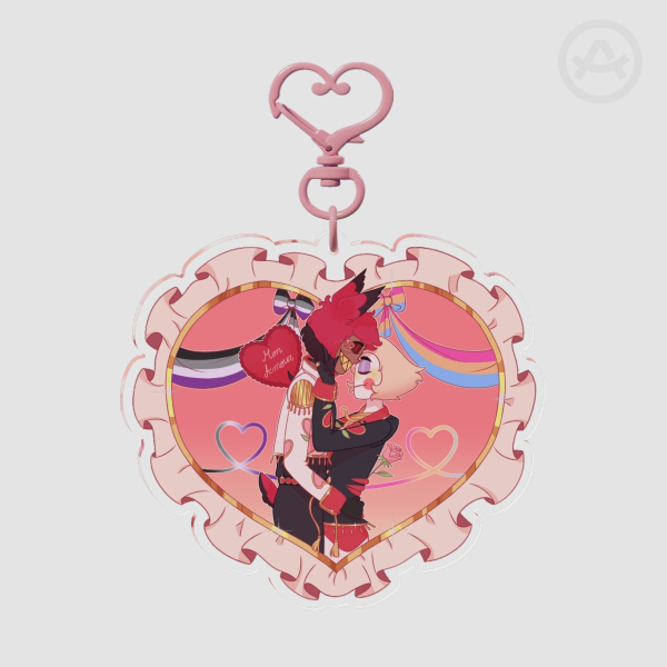 "Mon amour" Radioapple pride ver.|| Keychain
