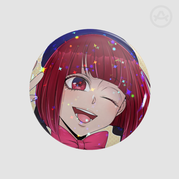 Kana Arima Holographic Button Pin