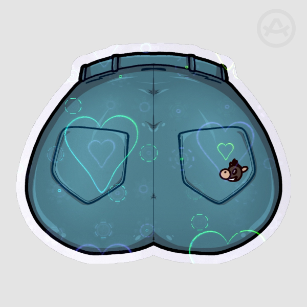 Jimmy Butt Die Cut Sticker