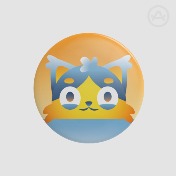 Rainbow Kitty Pin - AroAce Pride