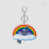 Pride Witch Kitty - Broken Glass Acrylic Keychains