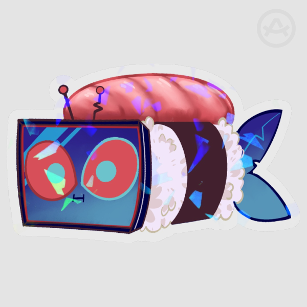 Sushi Vox Broken Glass Sticker