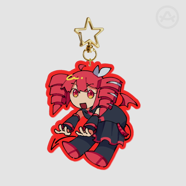 Devil Kasane Teto - Colored Edge Acrylic Keychain (VOCALOID)