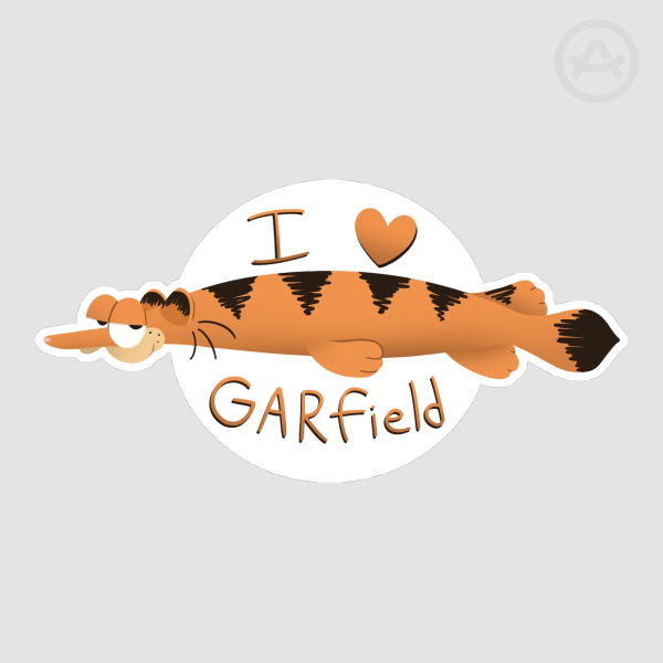 I Love GARfield Sticker