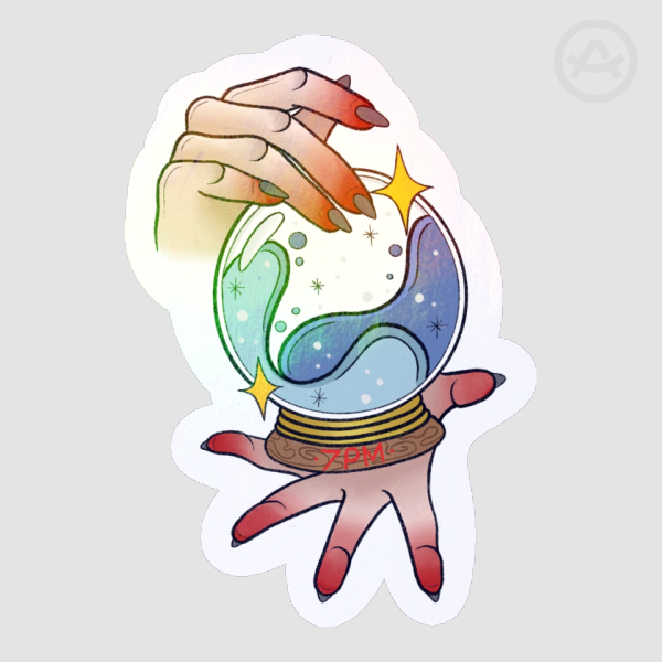 Snow globe Cut Stickers