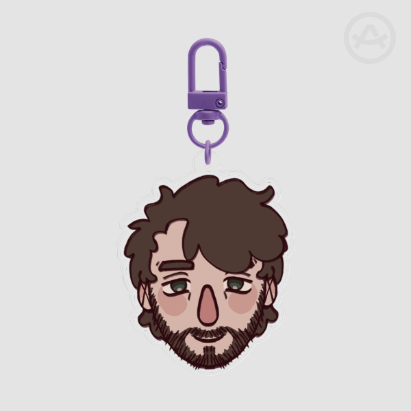 Joe Goldsmith Lovejoy Head Piece acrylic keychain