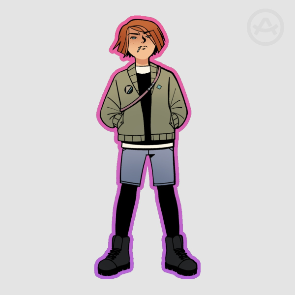 paper girls mac sticker