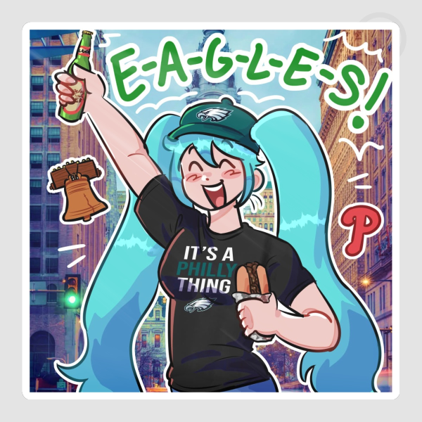 Philly Miku Sticker