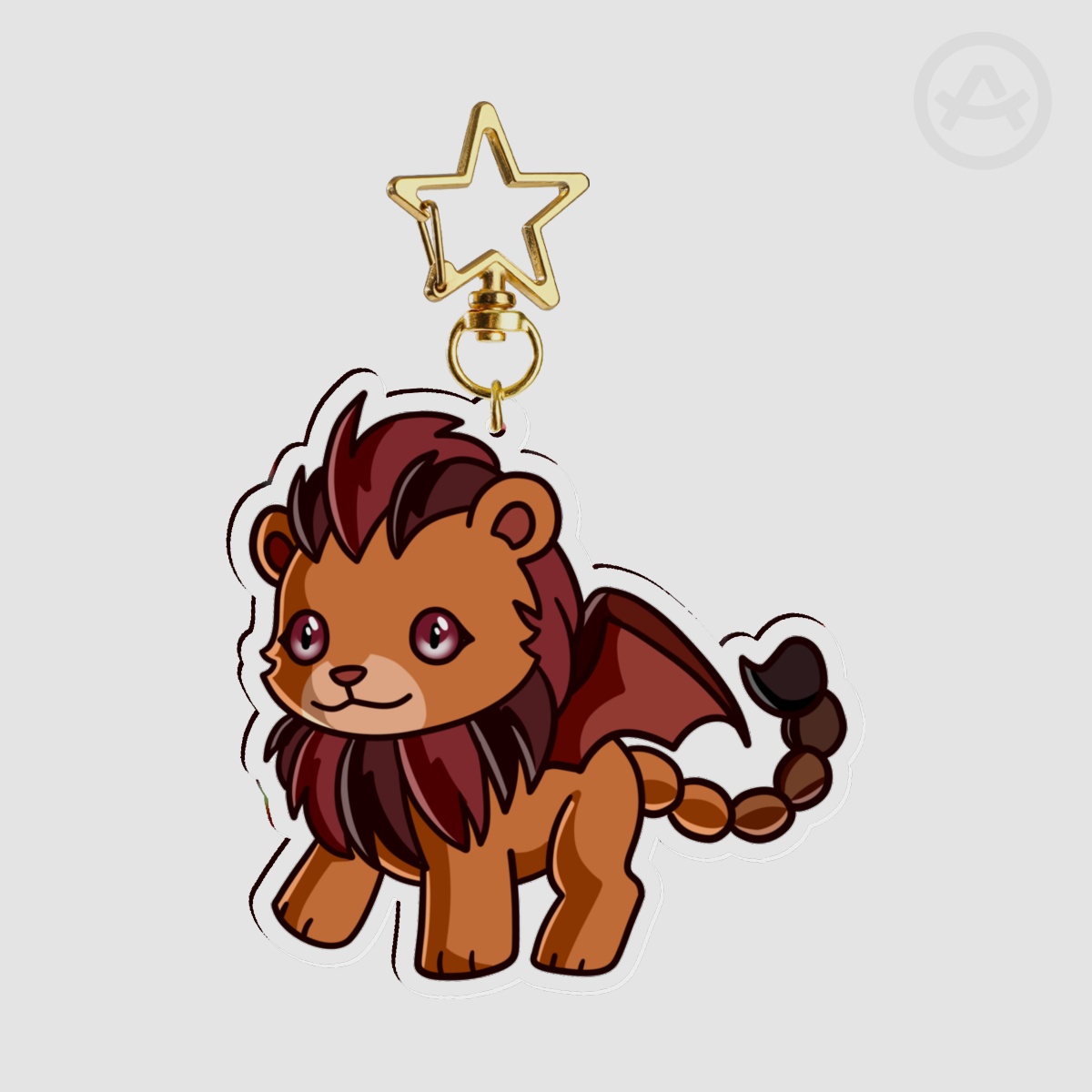 Cute Manticore Acrylic Keychain