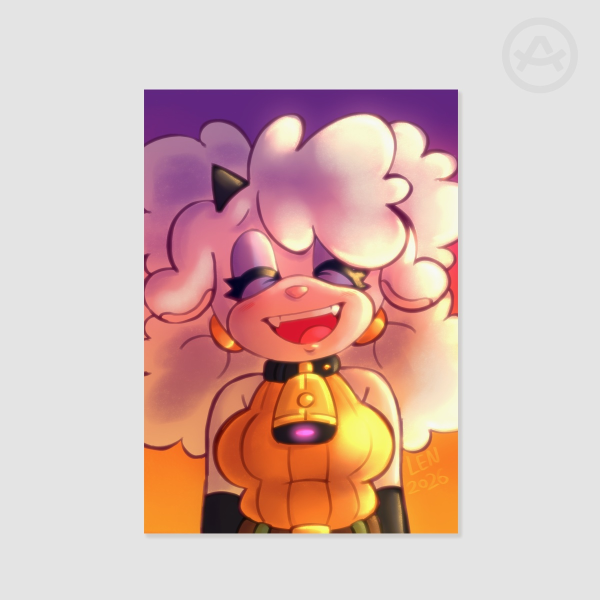 sunset sheep poster