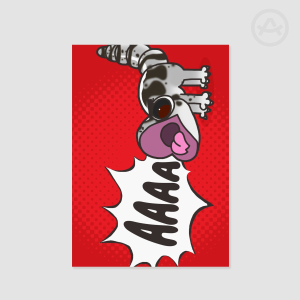Screaming Gecko Poster (small)