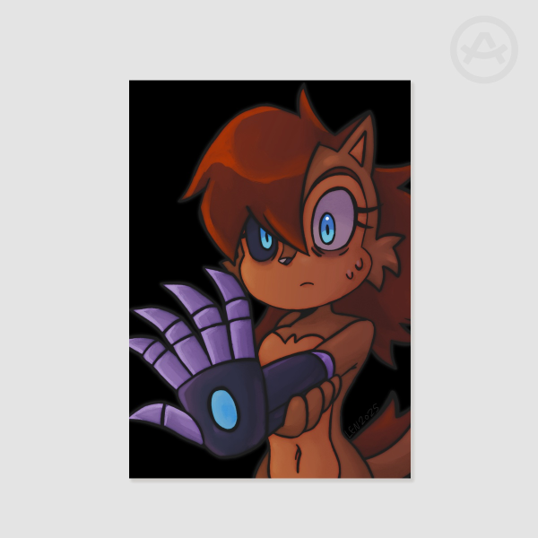 scary acorn poster