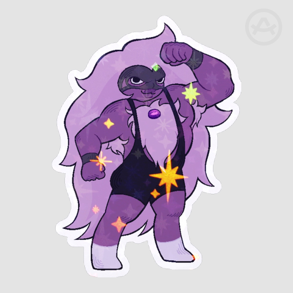 Purple Puma Sticker