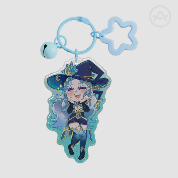 Arsenia the Witch Glitter Keychain