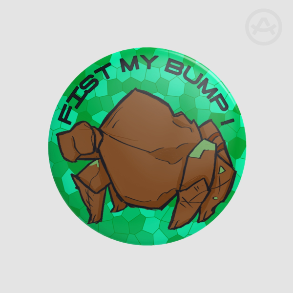 Rocky Button Pin