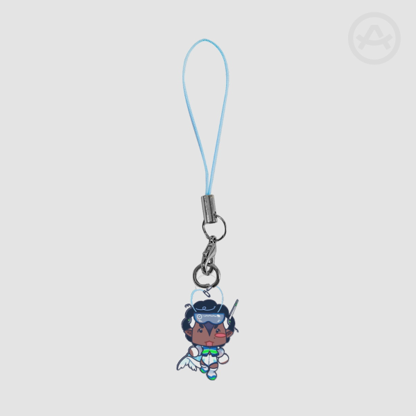 Frutiger fish phone charm