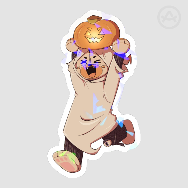 FNAF Molten Freddy Halloween - Sticker