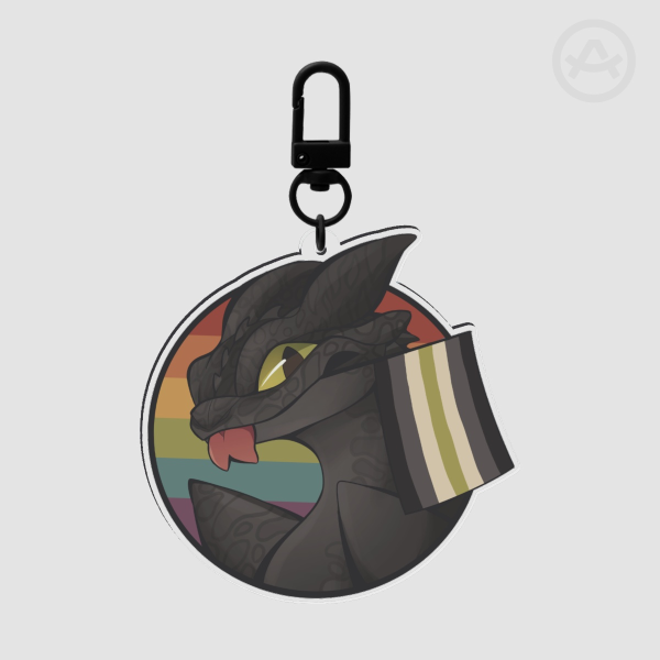 Toothless Agender Pride Charm