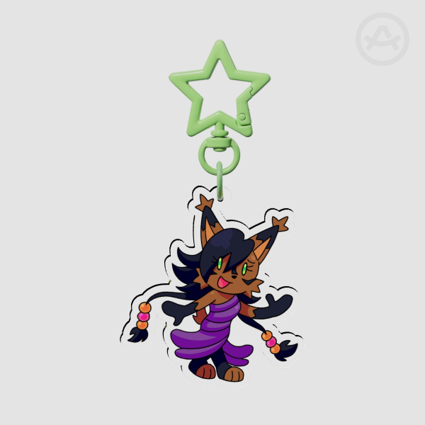 nicole the holo-lynx keychain