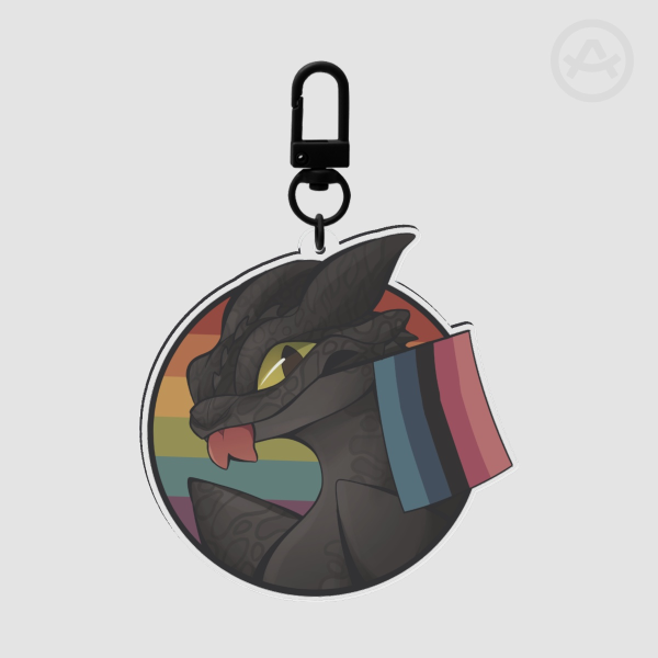 Toothless Omnisexual Pride Charm