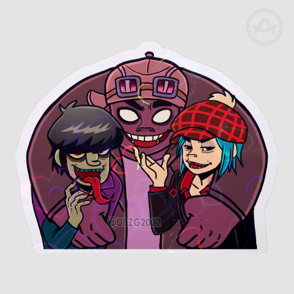 2RUSSDOC sticker holo heart