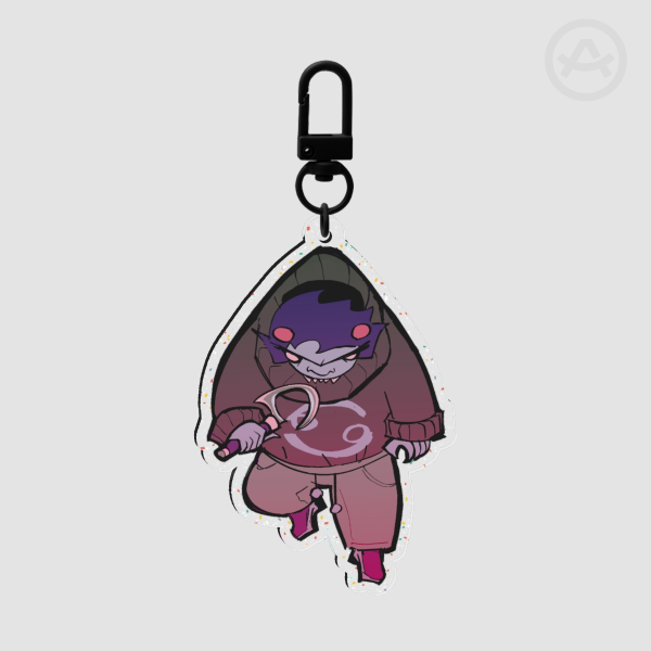 Glitter Karkat Vantas Keychain