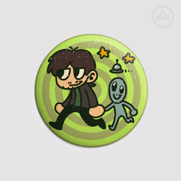 Vinny Vinesauce Button Pin