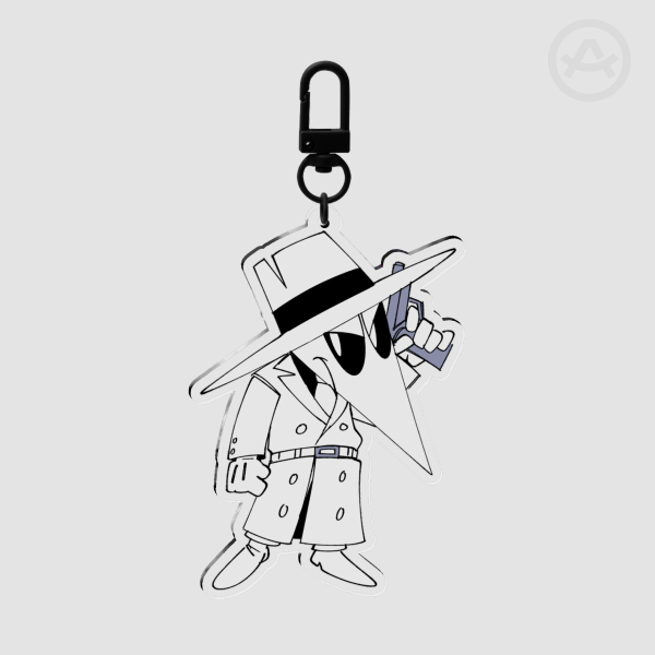 White Spy Keychain