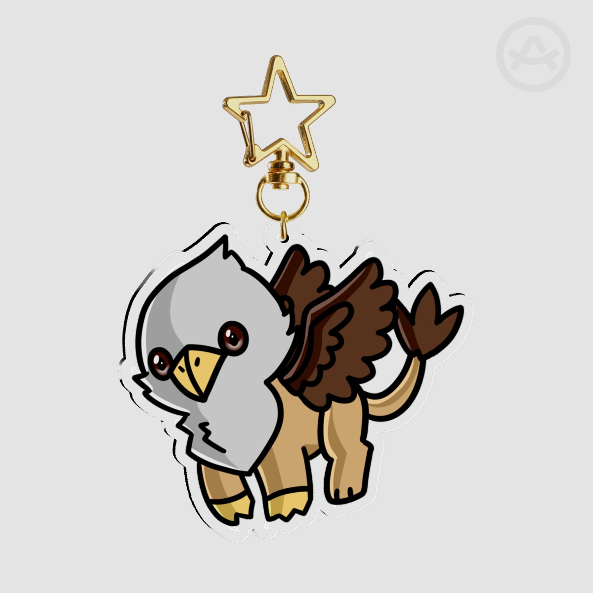 Cute Griffin Acrylic Keychain