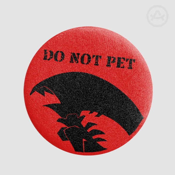 Do Not Pet Blitz - Plush Badge