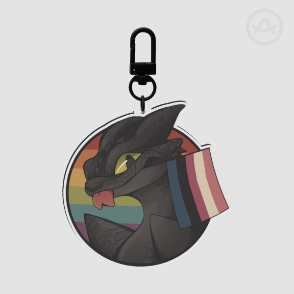 Toothless Genderfluid Pride Charm
