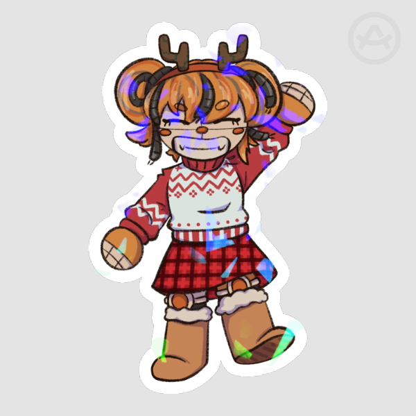FNAF Scrap Baby Christmas - Sticker