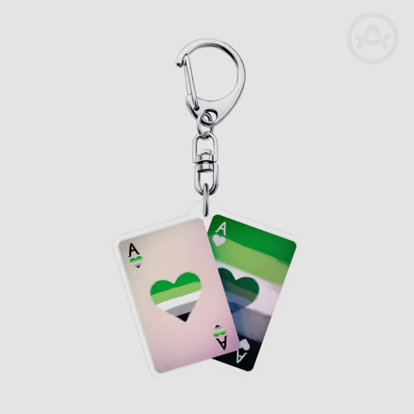 Aro Card Pride Keychain