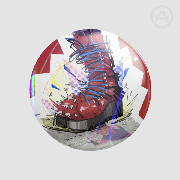 Punk-Spider Stomp Pin