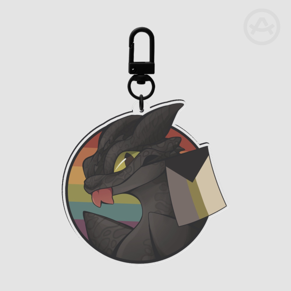 Toothless Demiromantic Pride Charm