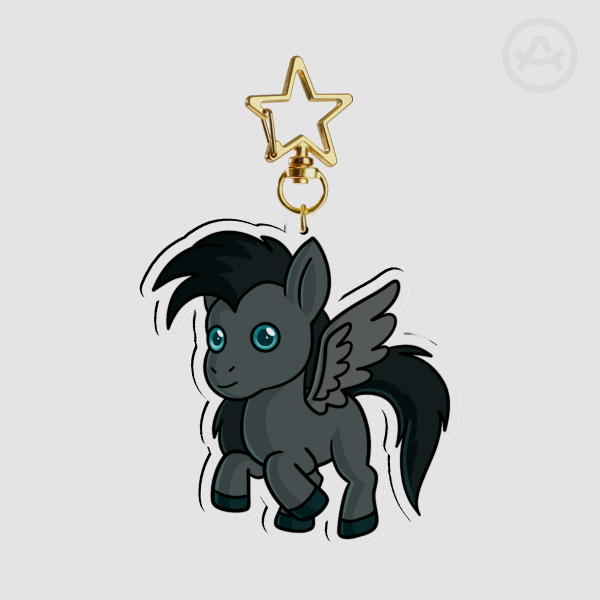 Cute Pegasus Acrylic Keychain