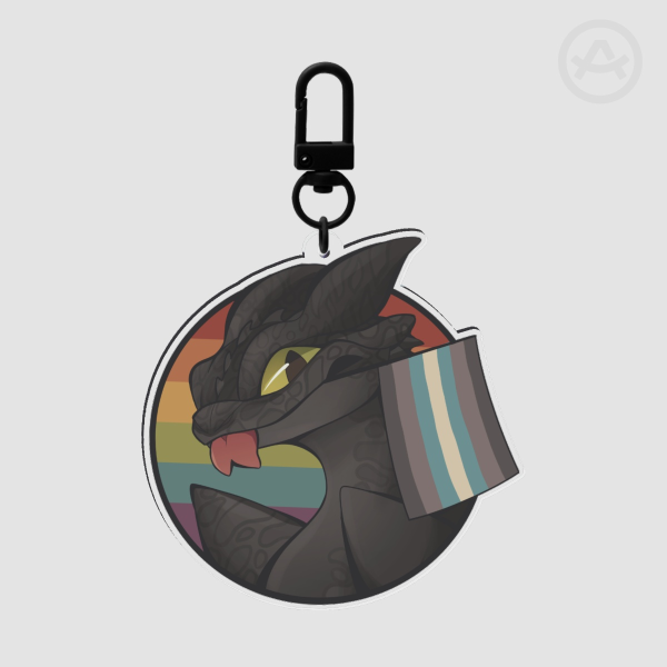 Toothless Demiboy Pride Charm
