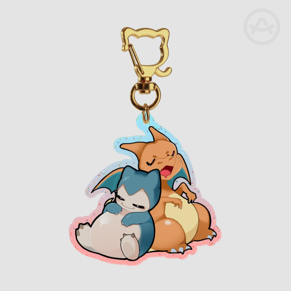 Pokemon Snorlax/Charizard Acrylic Keychains
