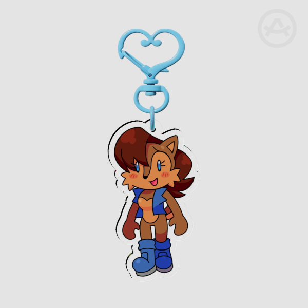 sally acorn keychain